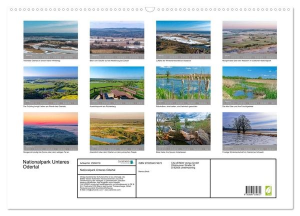 Produktbild: Nationalpark Unteres Odertal (Wandkalender 2027 DIN A2 quer), CALVENDO Monatskalender