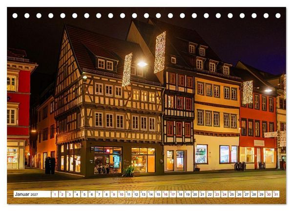 Produktbild: Mein Erfurt - Hier bin ch zu Hause (Tischkalender 2027 DIN A5 quer), CALVENDO Monatskalender