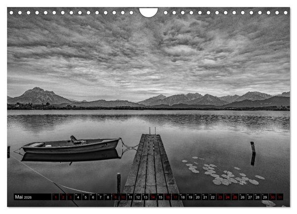 Produktbild: Dramatik in SW (Wandkalender 2026 DIN A4 quer), CALVENDO Monatskalender