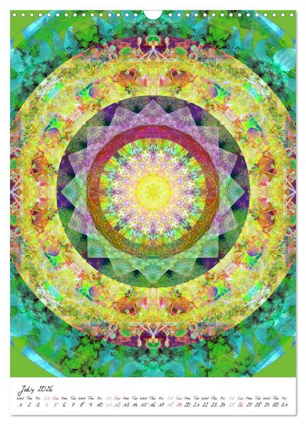 Produktbild: MANDALA COMPOSITIONS (Wall Calendar 2026 DIN A3 portrait), CALVENDO 12 Month Wall Calendar