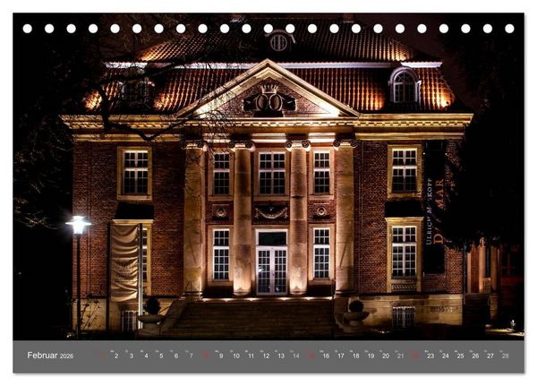 Produktbild: Leuchtendes M&uuml;nster 2026 - die Metropole Westfalens (Tischkalender 2026 DIN A5 quer), CALVENDO Monatskalender