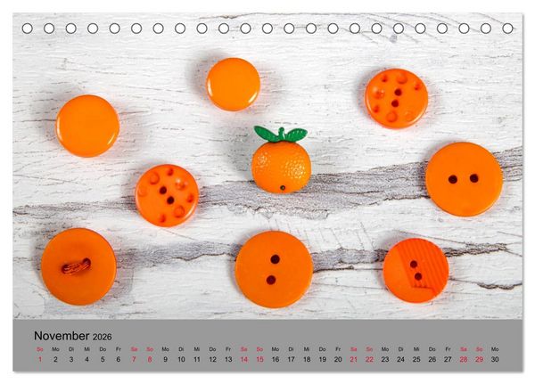 Produktbild: Die Art der Kn&ouml;pfe (Tischkalender 2026 DIN A5 quer), CALVENDO Monatskalender