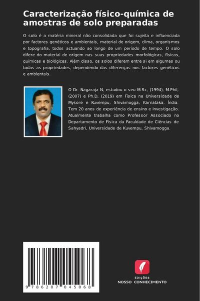 Produktbild: Caracteriza&ccedil;&atilde;o f&iacute;sico-qu&iacute;mica de amostras de solo preparadas