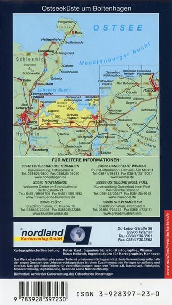 Produktbild: Ostseek&uuml;ste um Boltenhagen 1 : 35 000