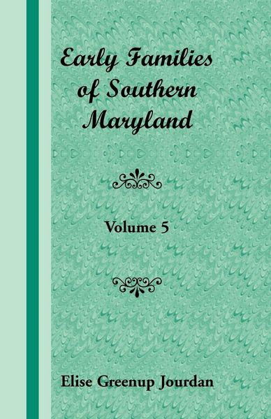 Produktbild: Early Families of Southern Maryland