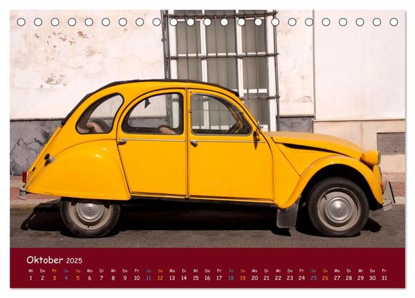 Produktbild: Citroen 2 CV Kult um die Ente (Tischkalender 2025 DIN A5 quer), CALVENDO Monatskalender