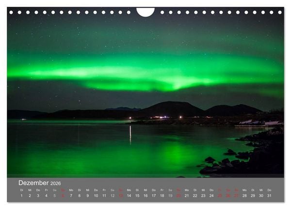 Produktbild: Island 2026 (Wandkalender 2026 DIN A4 quer), CALVENDO Monatskalender