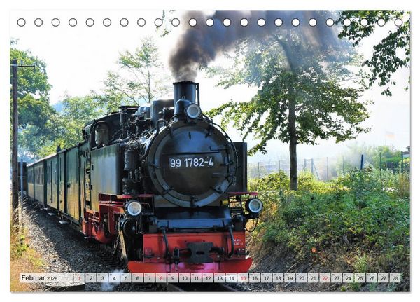 Produktbild: Mit Dampf &uuml;ber die Insel R&uuml;gen (Tischkalender 2026 DIN A5 quer), CALVENDO Monatskalender