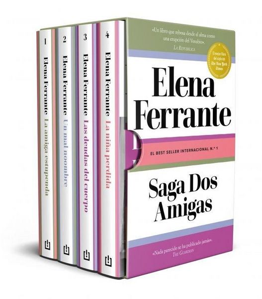 Produktbild: Estuche Saga DOS Amigas (La Amiga Estupenda / Un Mal Nombre / Las Deudas del Cuerpo / La Ni&ntilde;a Perdida) / Neapolitan Novels Saga. Boxed Set