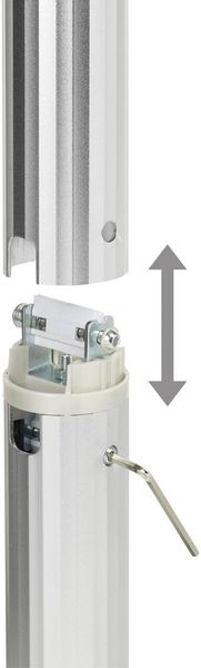Produktbild: SpeaKa Professional Projector Beamer-Deckenhalterung Neigbar, Drehbar Boden-/Deckenabstand (max.): 106 cm Silber