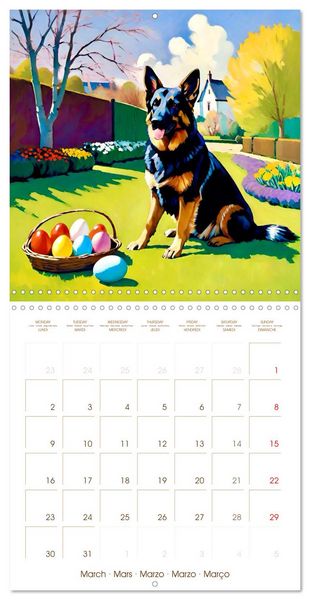 Produktbild: German Shepherd. The majestic character of a noble breed (Wall Calendar 2026 12 &times; 12 Inch) CALVENDO 12 Month Wall Calendar