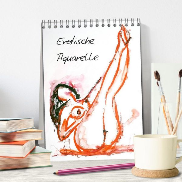 Produktbild: Erotische Aquarelle (Tischkalender 2027 DIN A5 hoch), CALVENDO Monatskalender