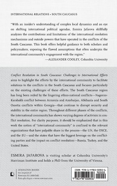 Produktbild: Conflict Resolution in South Caucasus