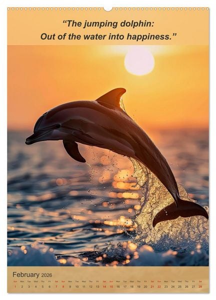 Produktbild: Funny animalistic yoga poses (High Quality Premium Wall Calendar 2026 DIN A2 portrait),CALVENDO 12 Month Wall Calendar