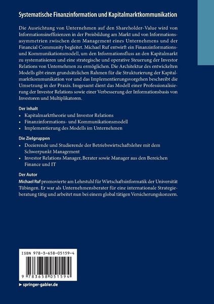 Systematische Finanzinformation und Kapitalmarktkommunikation