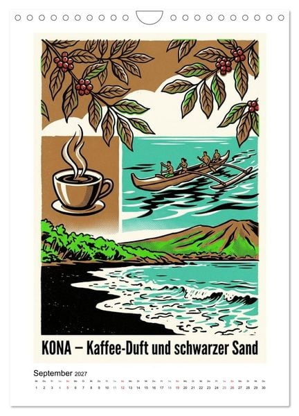 Produktbild: Sehnsucht Hawaii &ndash; Die Aloha Mid-Century Collection (Wandkalender 2027 DIN A4 hoch), CALVENDO Monatskalender