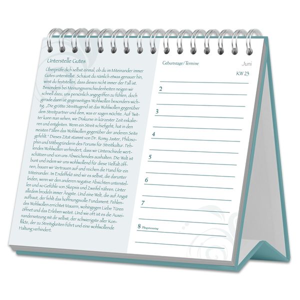 Achtsamkeit Wochenkalender 2025 - Mit Übungen und guten Gedanken durch