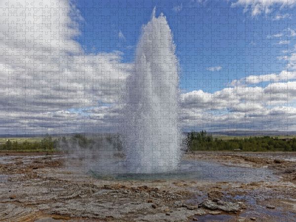 Produktbild: CALVENDO Puzzle Strokkur | 2000 Teile Lege-Gr&ouml;&szlig;e 90x67cm Foto-Puzzle f&uuml;r gl&uuml;ckliche Stunden