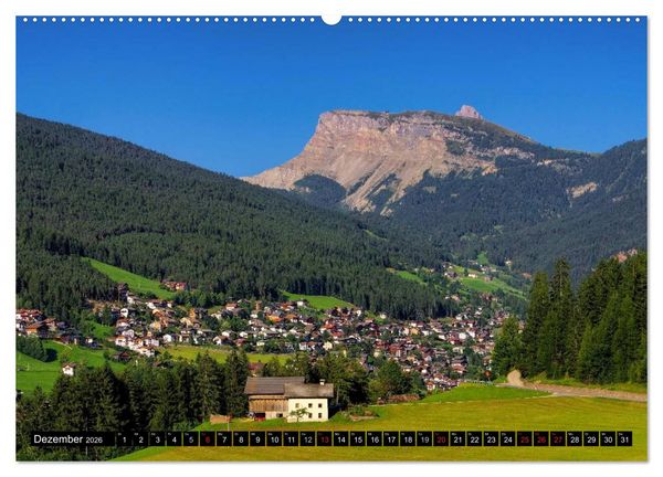 Produktbild: Das Gr&ouml;dner Tal - Im Herzen der Dolomiten (hochwertiger Premium Wandkalender 2026 DIN A2 quer), Kunstdruck in Hochglanz