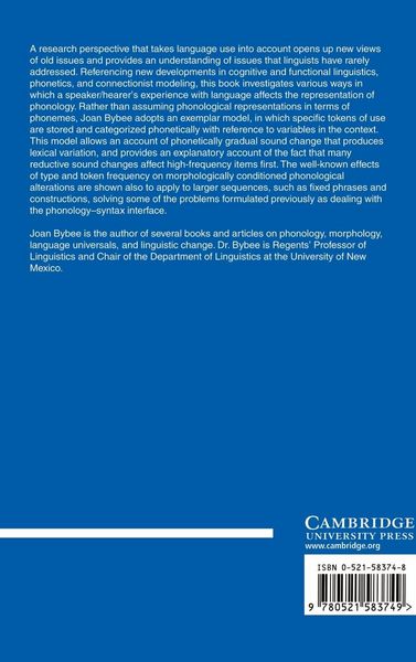 Produktbild: Phonology and Language Use