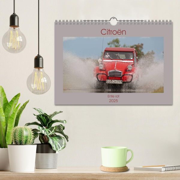 Produktbild: Citro&euml;n 2CV - Ente rot (Wandkalender 2025 DIN A4 quer), CALVENDO Monatskalender
