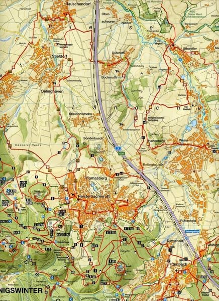 Produktbild: Wanderkarte Naturpark Siebengebirge 1:25.000