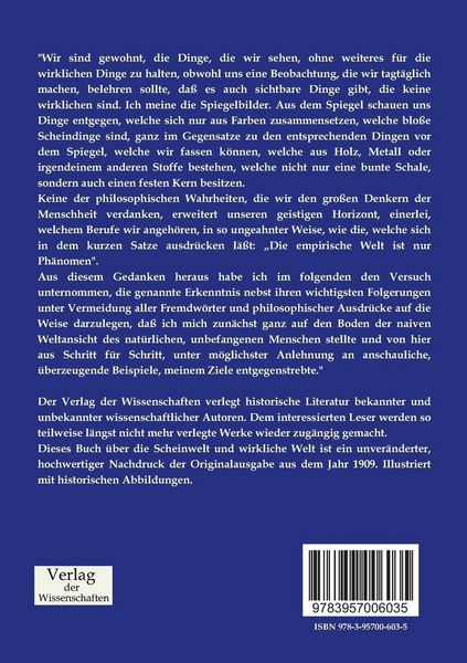 Produktbild: Scheinwelt und wirkliche Welt