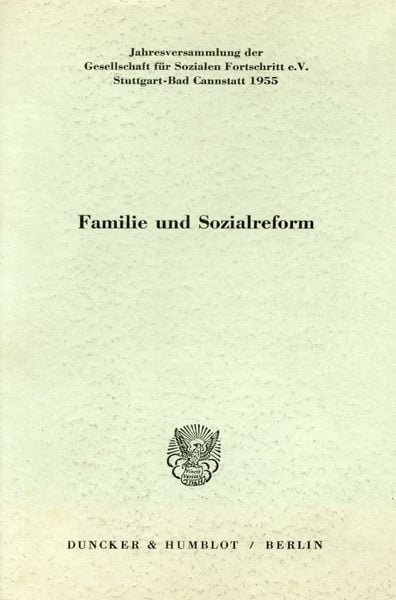 Produktbild: Familie und Sozialreform.