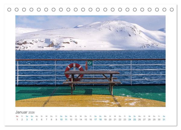 Produktbild: Kurs Nord - mit dem Postschiff (Tischkalender 2026 DIN A5 quer), CALVENDO Monatskalender