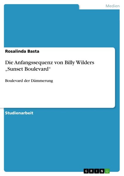 Produktbild: Die Anfangssequenz von Billy Wilders "Sunset Boulevard"