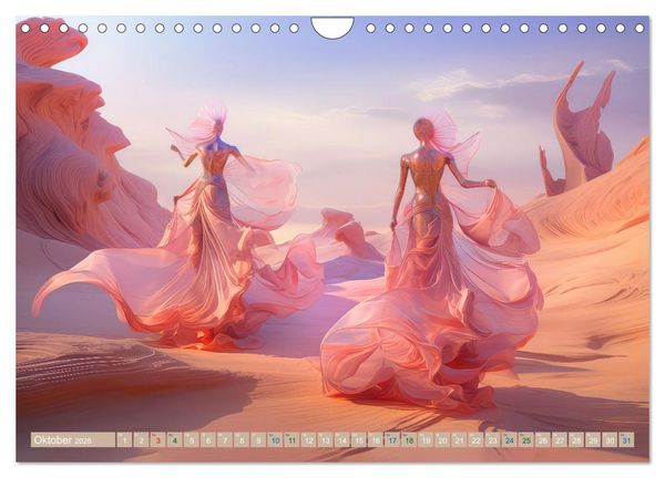 Produktbild: T&auml;nzer im surrealen Stil (Wandkalender 2026 DIN A4 quer), CALVENDO Monatskalender