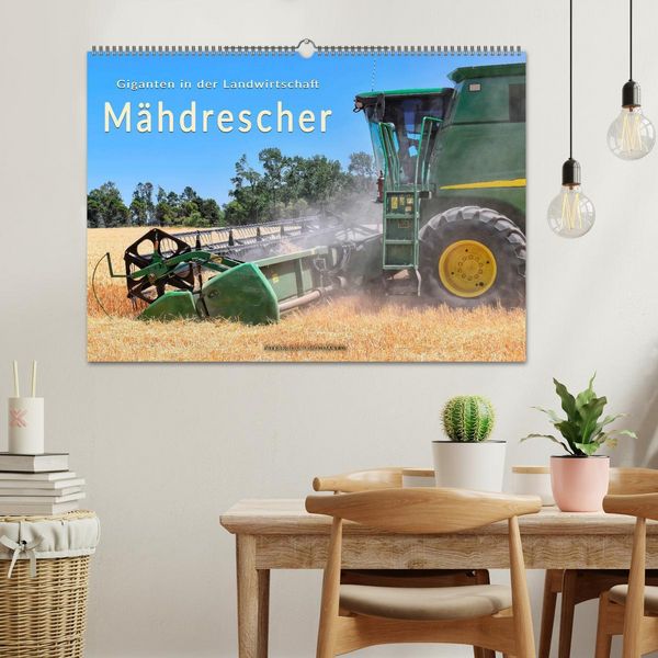 Produktbild: Giganten in der Landwirtschaft - M&auml;hdrescher (Wandkalender 2026 DIN A2 quer), CALVENDO Monatskalender
