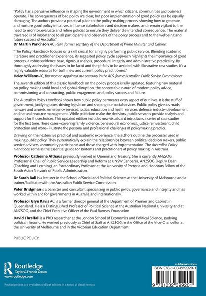 Produktbild: The Australian Policy Handbook