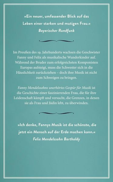 Produktbild: Fanny Mendelssohns unerh&ouml;rtes Gesp&uuml;r f&uuml;r Musik