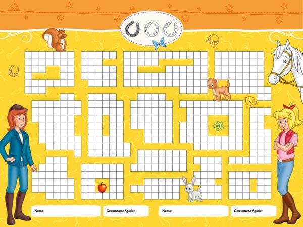 Produktbild: Bibi & Tina K&auml;sek&auml;stchen Spieleblock
