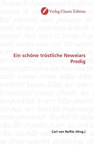 Produktbild: Ein sch&ouml;ne tr&ouml;stliche Neweiars Predig