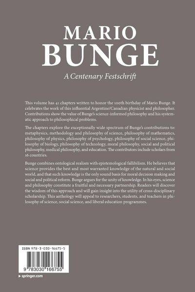 Produktbild: Mario Bunge: A Centenary Festschrift