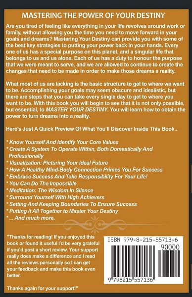 Produktbild: Mastering The Power Of Your Destiny And Purpose-Filled Life