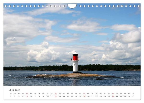 Produktbild: Leuchtt&uuml;rme und Leuchtfeuer an der Ostsee (Wandkalender 2026 DIN A4 quer), CALVENDO Monatskalender