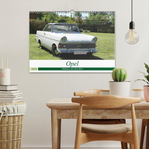 Produktbild: Opel Oldtimer mit dem Blitz (Wandkalender 2026 DIN A3 quer), CALVENDO Monatskalender