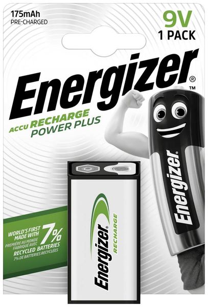 Energizer Power Plus 6LR61 9 V Block-Akku NiMH 175 mAh 8.4 V 1 St.