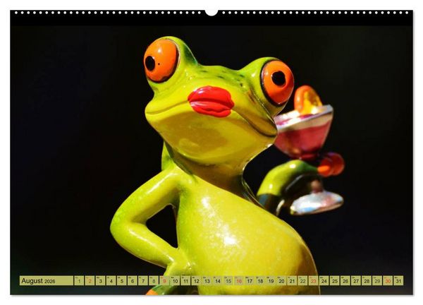 Produktbild: Froschsommer. Liebe, Sonne und Urlaub (hochwertiger Premium Wandkalender 2026 DIN A2 quer), Kunstdruck in Hochglanz