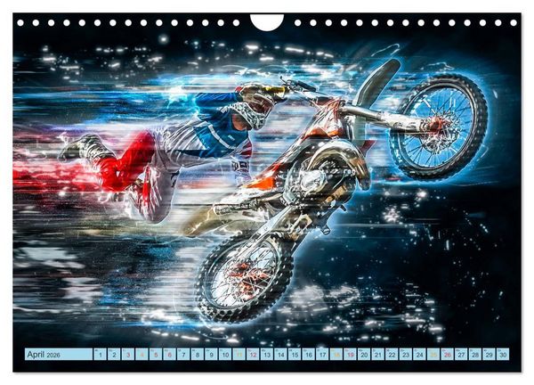 Produktbild: Motocross - extrem cool (Wandkalender 2026 DIN A4 quer), CALVENDO Monatskalender