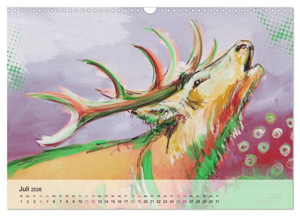 Produktbild: Kunst-Kalender von Stefanie Rogge (Wandkalender 2026 DIN A3 quer), CALVENDO Monatskalender
