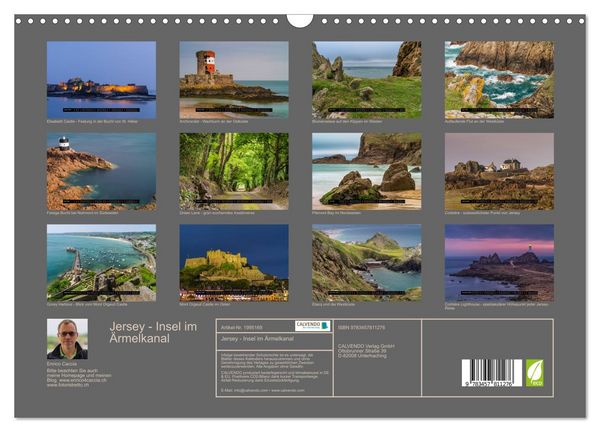 Produktbild: Jersey - Insel im &Auml;rmelkanal (Wandkalender 2026 DIN A3 quer), CALVENDO Monatskalender