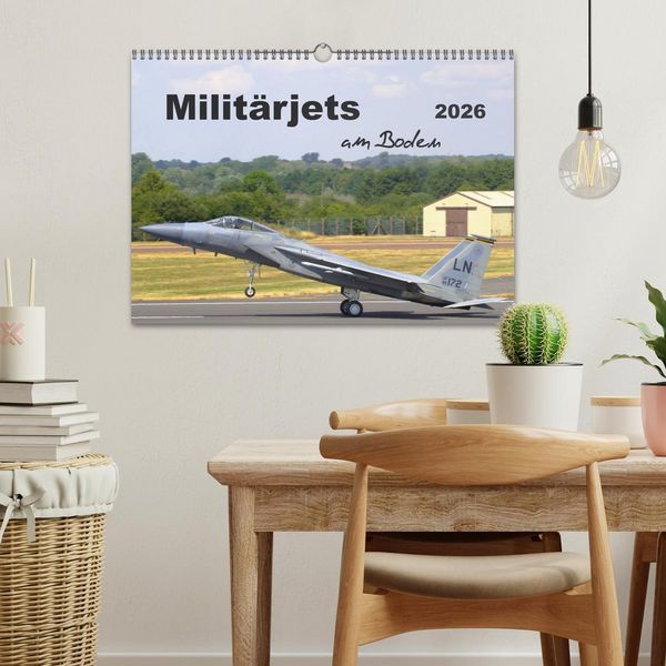 Produktbild: Milit&auml;rjets am Boden (Wandkalender 2026 DIN A3 quer), CALVENDO Monatskalender