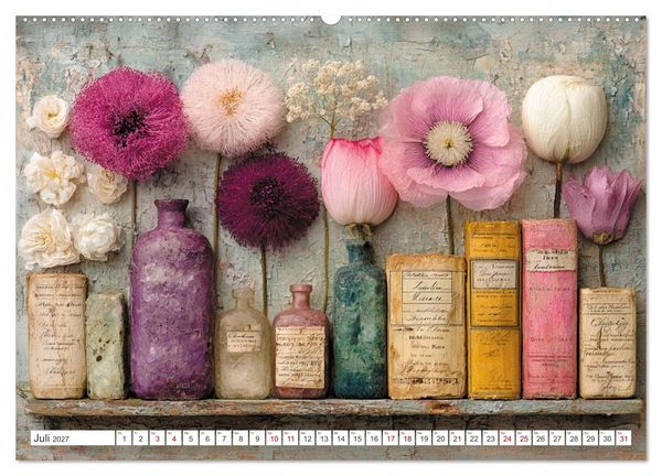 Produktbild: Blumen und Bl&auml;tter sind das sanfte L&auml;cheln der Natur. (hochwertiger Premium Wandkalender 2027 DIN A2 quer), Kunstdruck in Hochglanz
