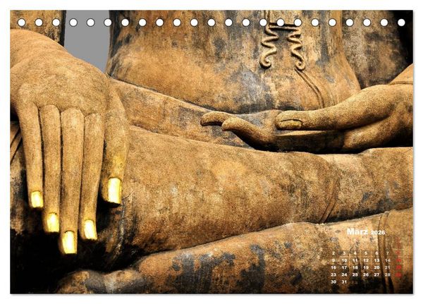 Produktbild: Thailands Buddhas (Tischkalender 2026 DIN A5 quer), CALVENDO Monatskalender
