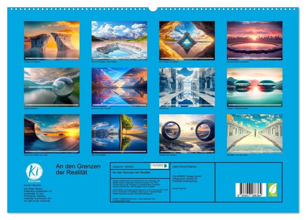 Produktbild: An den Grenzen der Realit&auml;t (hochwertiger Premium Wandkalender 2026 DIN A2 quer), Kunstdruck in Hochglanz