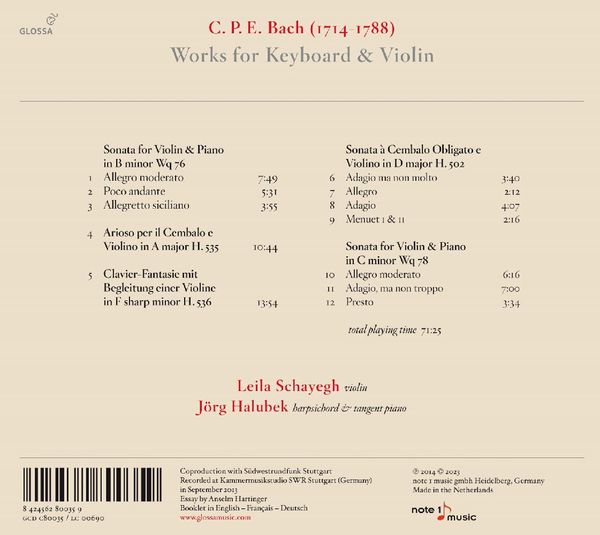 Produktbild: Works for Keyboard and Violin